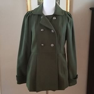 Olive Green Peacoat